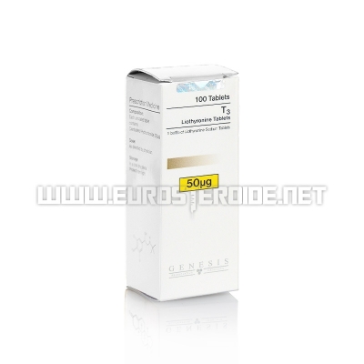 T3-Liothyronine tablets - 50mg/tab. (100tab) - Genesis
